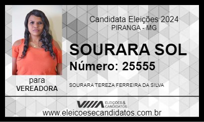 Candidato SOURARA  SOL 2024 - PIRANGA - Eleições