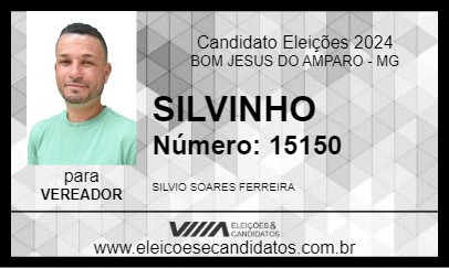 Candidato SILVINHO 2024 - BOM JESUS DO AMPARO - Eleições