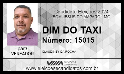 Candidato DIM DO TAXI 2024 - BOM JESUS DO AMPARO - Eleições