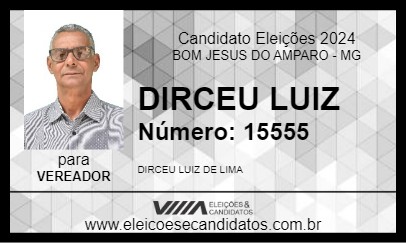 Candidato DIRCEU DO ESCOLAR 2024 - BOM JESUS DO AMPARO - Eleições