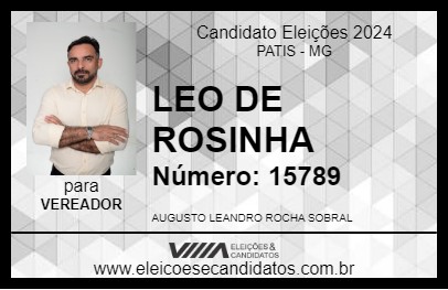 Candidato LEO DE ROSINHA 2024 - PATIS - Eleições