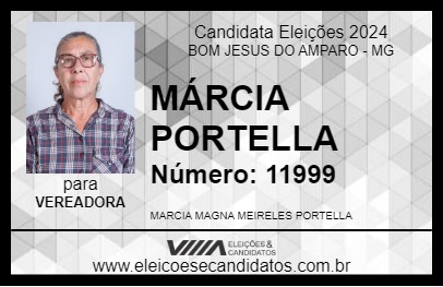 Candidato MÁRCIA PORTELLA 2024 - BOM JESUS DO AMPARO - Eleições