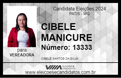 Candidato CIBELE MANICURE 2024 - PATIS - Eleições