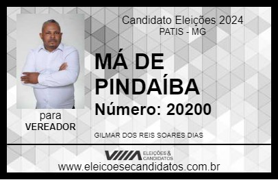 Candidato MÁ DE PINDAÍBA 2024 - PATIS - Eleições