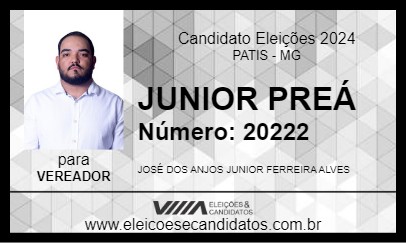 Candidato JUNIOR PREÁ 2024 - PATIS - Eleições