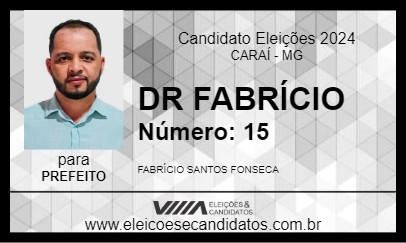 Candidato DR FABRÍCIO 2024 - CARAÍ - Eleições