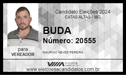 Candidato BUDA 2024 - CATAS ALTAS - Eleições