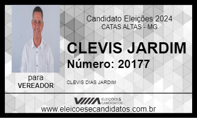 Candidato CLEVIS JARDIM 2024 - CATAS ALTAS - Eleições