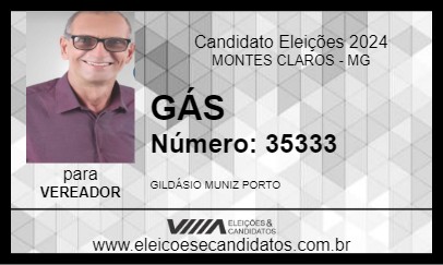 Candidato GÁS 2024 - MONTES CLAROS - Eleições