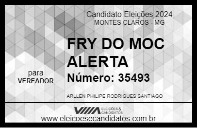 Candidato FRY DO MOC ALERTA 2024 - MONTES CLAROS - Eleições