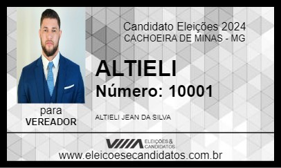 Candidato ALTIELI 2024 - CACHOEIRA DE MINAS - Eleições