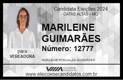 Candidato MARILEINE GUIMARÃES 2024 - CATAS ALTAS - Eleições