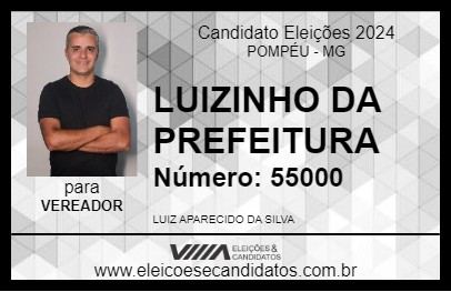 Candidato LUIZINHO 2024 - POMPÉU - Eleições