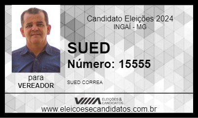 Candidato SUED 2024 - INGAÍ - Eleições