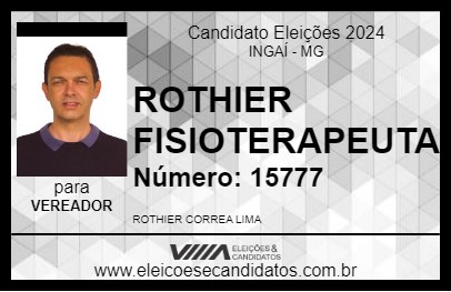 Candidato ROTHIER FISIOTERAPEUTA 2024 - INGAÍ - Eleições