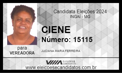 Candidato CIENE 2024 - INGAÍ - Eleições