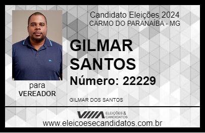 Candidato GILMAR SANTOS 2024 - CARMO DO PARANAÍBA - Eleições