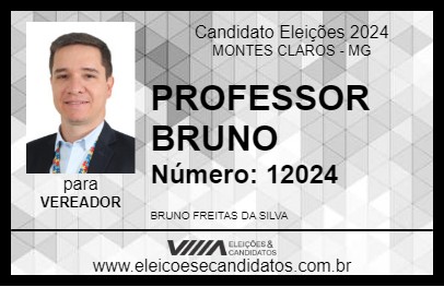 Candidato PROFESSOR BRUNO 2024 - MONTES CLAROS - Eleições