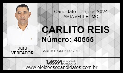 Candidato CARLITO REIS 2024 - MATA VERDE - Eleições