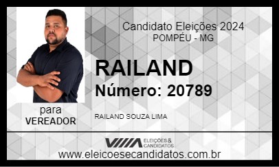 Candidato RAILAND 2024 - POMPÉU - Eleições