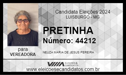 Candidato PRETINHA 2024 - LUISBURGO - Eleições