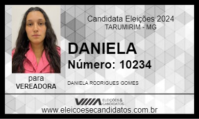 Candidato DANIELA 2024 - TARUMIRIM - Eleições