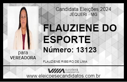 Candidato FLAUZIENE DO ESPORTE 2024 - JEQUERI - Eleições