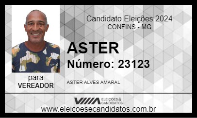 Candidato ASTER 2024 - CONFINS - Eleições