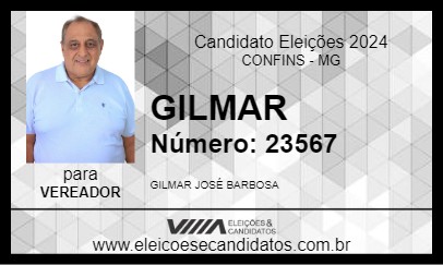 Candidato GILMAR 2024 - CONFINS - Eleições