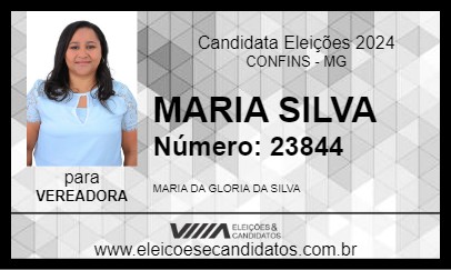 Candidato MARIA SILVA 2024 - CONFINS - Eleições