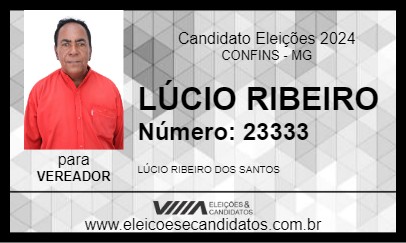 Candidato LÚCIO RIBEIRO 2024 - CONFINS - Eleições