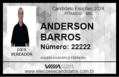 Candidato ANDERSON BARROS 2024 - PITANGUI - Eleições