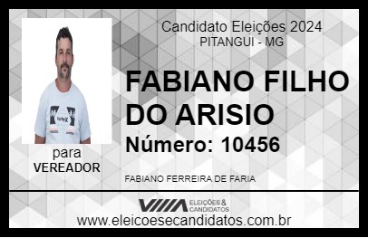 Candidato FABIANO FILHO DO ARISIO 2024 - PITANGUI - Eleições