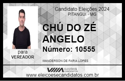 Candidato CHÚ DO ZÉ ANGELO 2024 - PITANGUI - Eleições