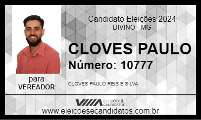 Candidato CLOVES PAULO 2024 - DIVINO - Eleições