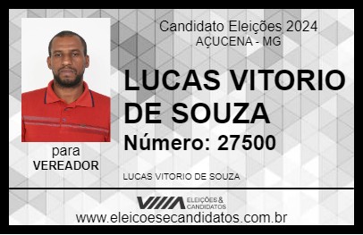 Candidato LUCAS DA SAÚDE 2024 - AÇUCENA - Eleições