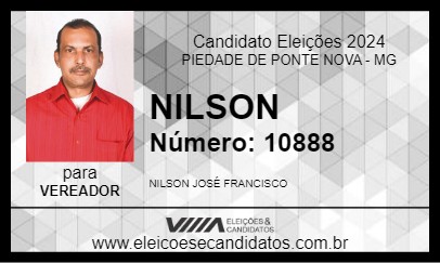 Candidato NILSON 2024 - PIEDADE DE PONTE NOVA - Eleições