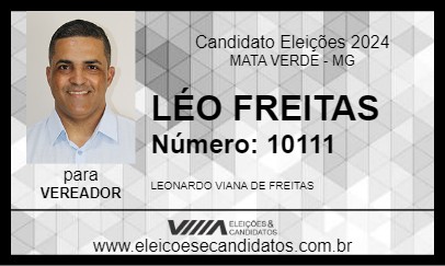 Candidato LÉO FREITAS 2024 - MATA VERDE - Eleições