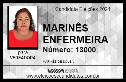 Candidato MARINÊS ENFERMEIRA 2024 - POMPÉU - Eleições