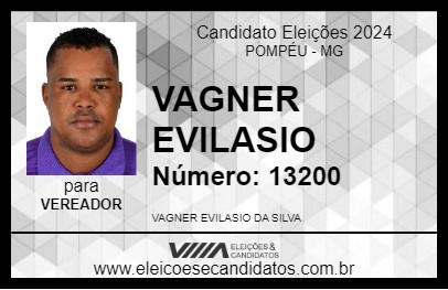 Candidato VAGNER EVILASIO 2024 - POMPÉU - Eleições