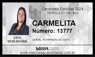 Candidato CARMELITA 2024 - TEÓFILO OTONI - Eleições