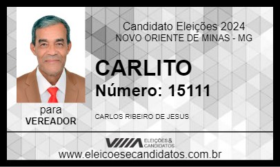 Candidato CARLITO 2024 - NOVO ORIENTE DE MINAS - Eleições