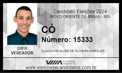 Candidato CÓ 2024 - NOVO ORIENTE DE MINAS - Eleições