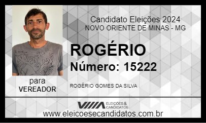 Candidato ROGÉRIO 2024 - NOVO ORIENTE DE MINAS - Eleições