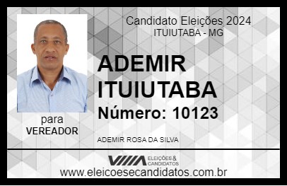 Candidato ADEMIR ITUIUTABA 2024 - ITUIUTABA - Eleições