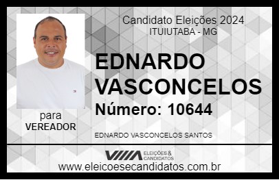 Candidato EDNARDO VASCONCELOS 2024 - ITUIUTABA - Eleições