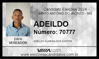 Candidato ADEILDO 2024 - SANTO ANTÔNIO DO JACINTO - Eleições