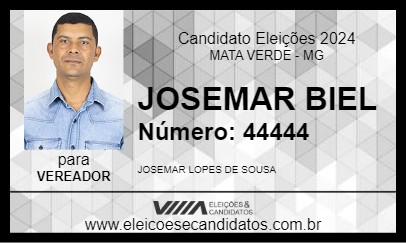 Candidato JOSEMAR BIEL 2024 - MATA VERDE - Eleições