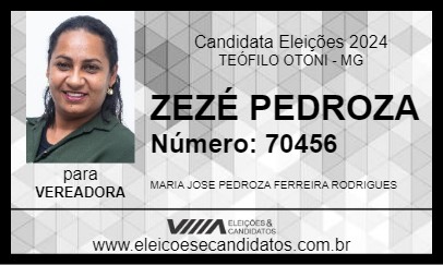 Candidato ZEZÉ PEDROZA 2024 - TEÓFILO OTONI - Eleições