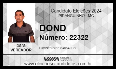 Candidato DOND 2024 - PIRANGUINHO - Eleições